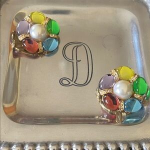 Napier Multicolor Gemstone Clip-On Earrings